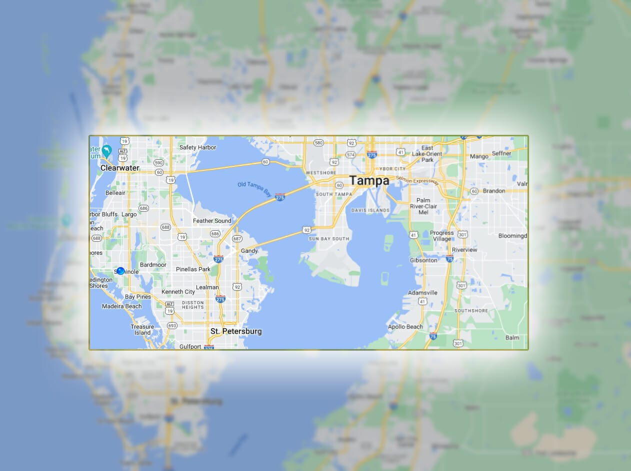 service area map SYBO Roofing Tampa