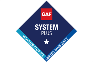 GAF system plus weather stopper limited warranty Tampa